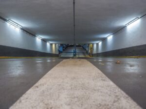 architecture, underground car park, multi storey car park